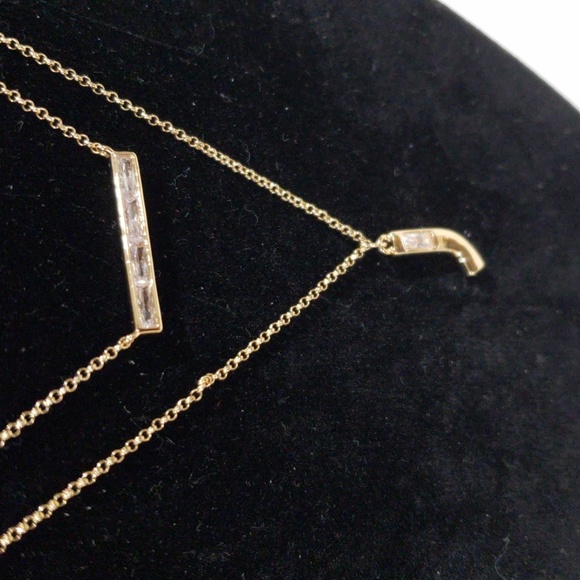 Elegant Gold-Tone Layered Initial Necklace, Stylish Personalized Women's Jewelry - Picture 9 of 10